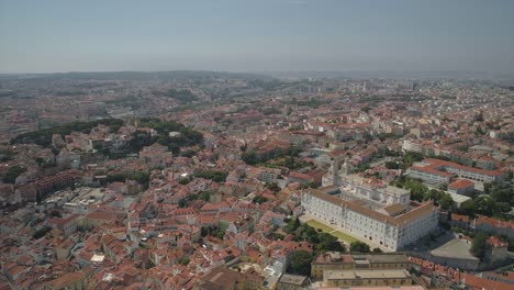 Portugal-verano-día-tiempo-Lisboa-paisaje-urbano-alta-antena-panorama-4k