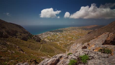 sunny-day-famous-santorini-island-town-rock-hill-panorama-4k-time-lapse-greece