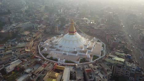 Estupa-Bodhnath-Katmandú,-Nepal---26-de-octubre-de-2017