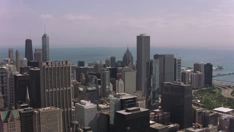 Daytime-aerial-shot-of-downtown-Chicago.