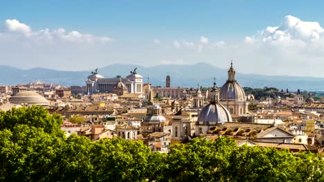 Lapso-de-tiempo-del-horizonte-de-Roma-en-vista-panorámica