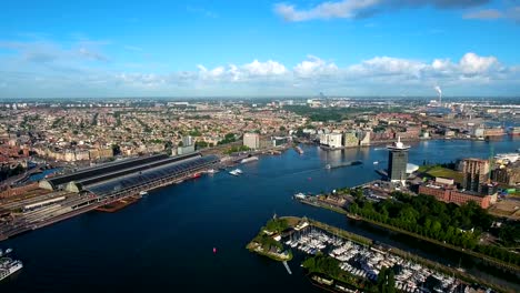 City-aerial-view-over-Amsterdam