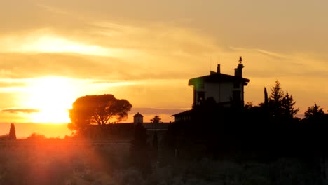 Abend-Schuss-auf-den-Sonnenuntergang-in-Florenz