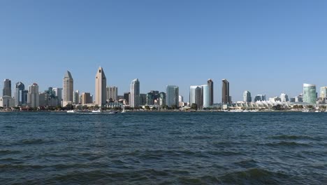 Cityscape-of-San-Diego-downtown,-California,-USA