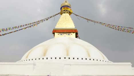 El-más-grande-Boudhanath-Stupa-en-Valle-de-Katmandú,-Nepal.