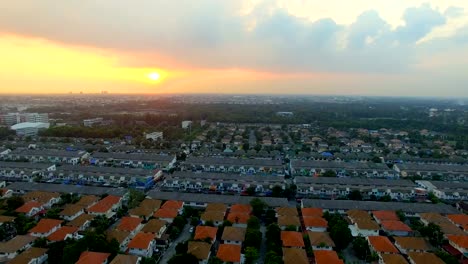 aerial-view-of-home-village-in-bangkok-thailand