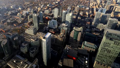 Vista-aérea-de-timelapse-de-Toronto-de-noche