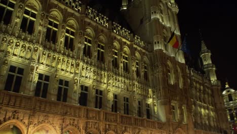 Vistas-nocturnas-de-Bruselas-Bélgica-de-la-ciudad