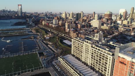 Aerial-of-Gowanus,-Brooklyn