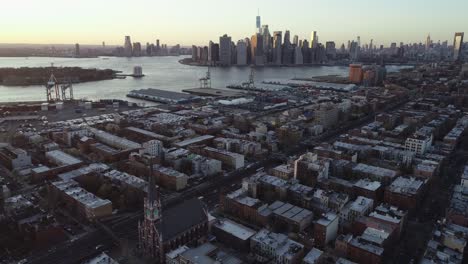 Aerial-of-Gowanus,-Brooklyn