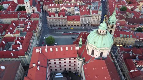 Beautiful-panoramic-aerial-view-of-the-Prague-city-from-above