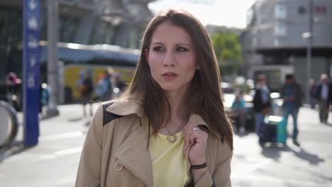 Young-Caucasian-woman-traveling-at-the-train-station