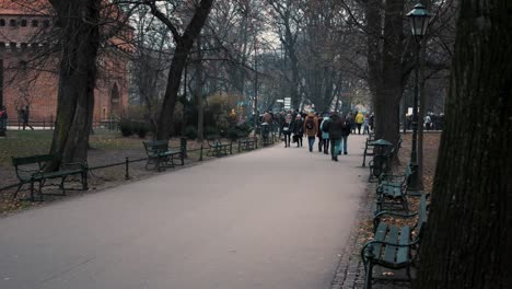 Park-around-the-center-of-Krakow