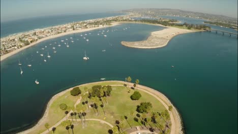 Aerial-Shot-of-Mission-Bay-in-San-Diego