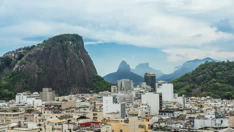 Moving-clouds-over-Rio-de-Janeiro-Time-Lapse,-Brazil