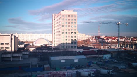 sunset-construction-of-hotel-time-lapse