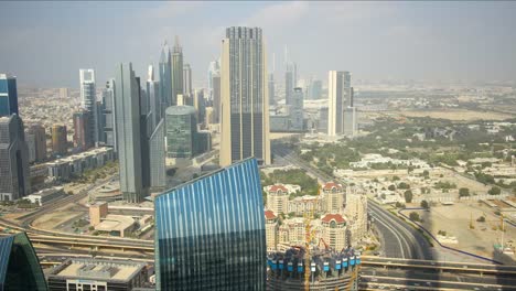 Dubai-Stadt-Tag-Zeitraffer