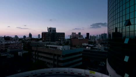 Tel-Aviv-city-sunset-time-lapse