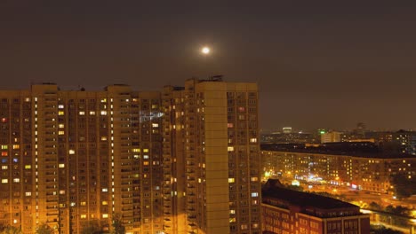 RUSSIA.-MOSCOW---2014:-TL-Night-view-on-the-residential-house