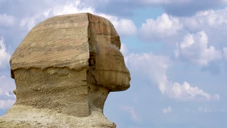 Timelapse.-Sphinx-head-close-up.-Giza-Egypt.