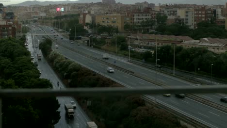 Car-traffic-on-the-roads-of-Barcelona