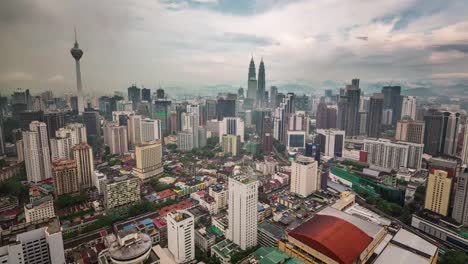 Tag-Licht-Panorama-von-Kuala-Lumpur-Dach-Top-4-k-Zeitraffer