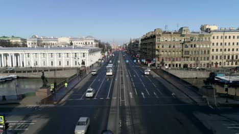 Nevsky-prospect,-aerial