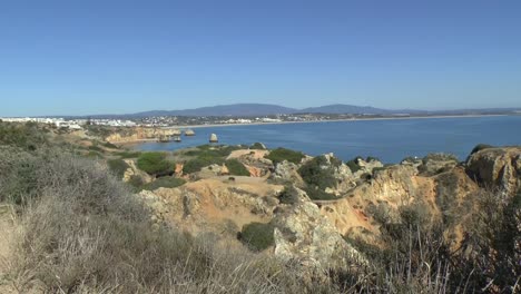 Die-Küste-der-Algarve-in-Lagos-Portugal