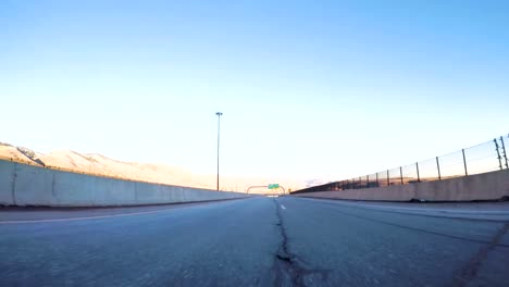 Driving-West-on-highway-470-in-early-Winter.