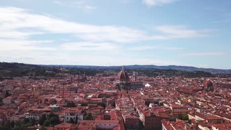 Aerial-drone-footage-video---panoramic-view-of-Florence