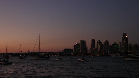 Cityscape-of-San-Diego-downtown,-California,-USA