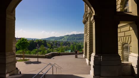 switzerland-sunny-day-bern-city-city-hall-terrace-panorama-4k-timelapse