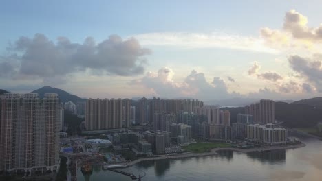 4K-footage-of-Tseung-Kwan-O-,-Hong-Kong-at-aerial-view