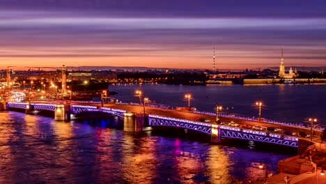 time-lapse-photography-of-Saint-Petersburg,-sights-of-the-city