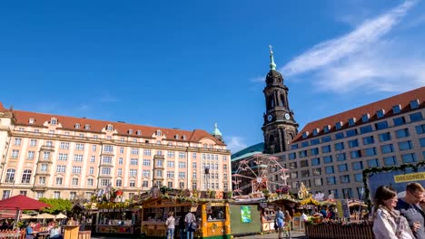 Dresden-Deutschland-Zeitraffer-4K,-Zeitraffer-am-Altmarkt-(Alt-Markt)-Marktplatz