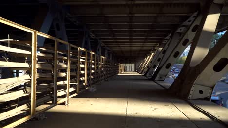 view-of-the-city-from-inside-the-spatial-structure-of-the-steel-bridge