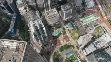 4K-Luftbild-Aufnahmen-von-zentralen-Stadtteil-in-Hong-Kong