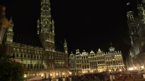 Vistas-nocturnas-de-Bruselas-Bélgica-de-la-ciudad