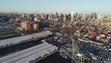 Antenne-des-Gowanus,-Brooklyn