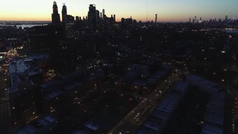 Aerial-of-Downtown-Brooklyn,-New-York