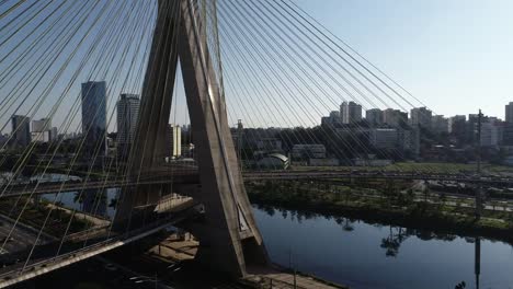 Stayed-bridge-at-Sao-Paulo,-Brazil.