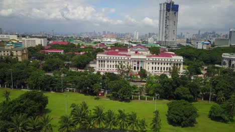 Aerial-of-Manila,-Philippines