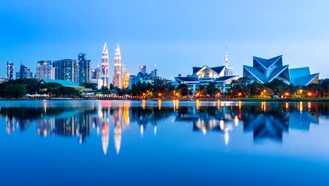 Day-to-Night-Kuala-Lumpur-Cityscape--Of-Malaysia-4K-Time-Lapse-(tilt-up)