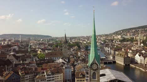 sunny-day-zurich-city-center-river-aerial-panorama-4k-switzerland