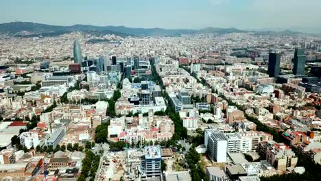Moderne-Stadtlandschaft-von-Barcelona