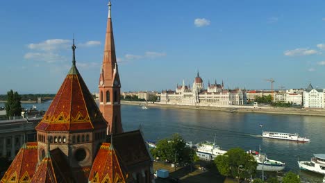 Budapest-Ungarn-Luftaufnahmen-Stadtbild