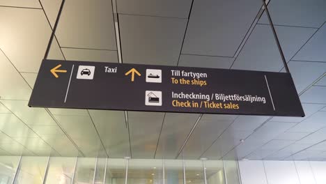 The-signage-with-the-Taxi-and-the-ticketing-sign-on-it