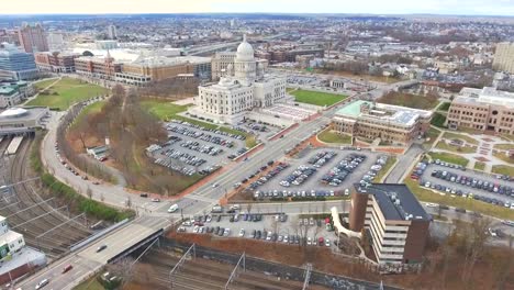 Providence-Rhode-Island-Skyline-y-State-Capitol-edificio-Aerial-4