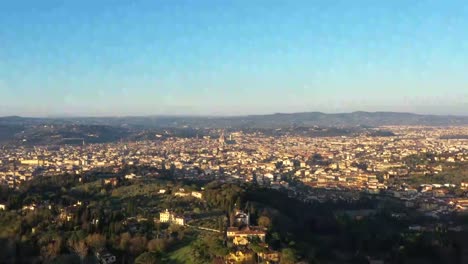 Reveal-Shot-of-Florence-at-Sunrise