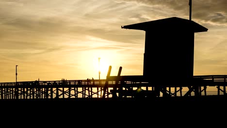 Lapso-De-Tiempo-Del-Atardecer-Del-Muelle-De-Balboa